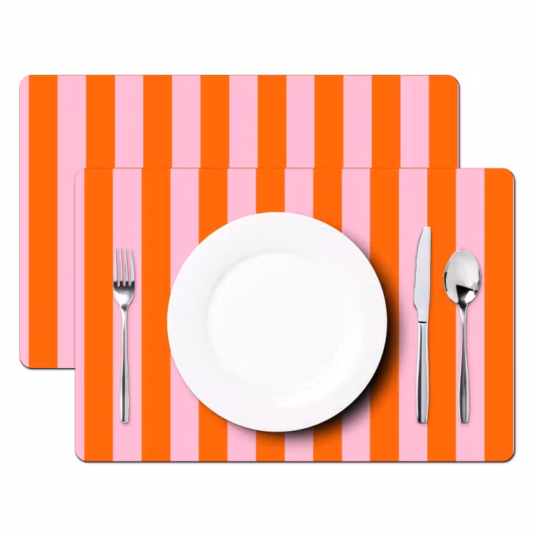 Set de table - Rayures - Orange - Vertical - Ciao bella — 2