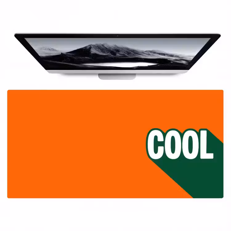 Sous main bureau - Cool - Orange - Vert — 1