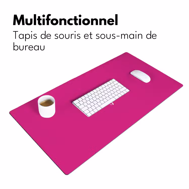 Sous main bureau - Focus - Smiley - Rose — 7