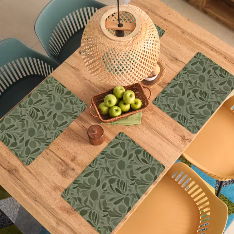 Set de table - Serein - Feuilles - Vert — 4