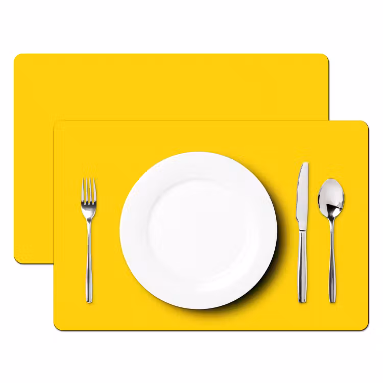 Set de table - Sourire - Jaune - Rose — 2
