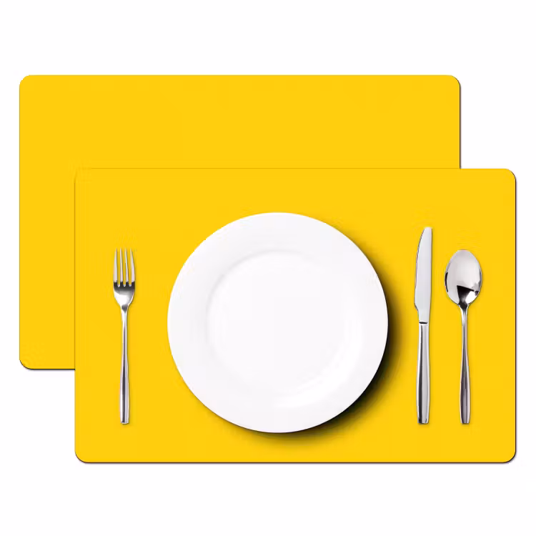 Set de table - Sourire - Rose - Jaune — 2