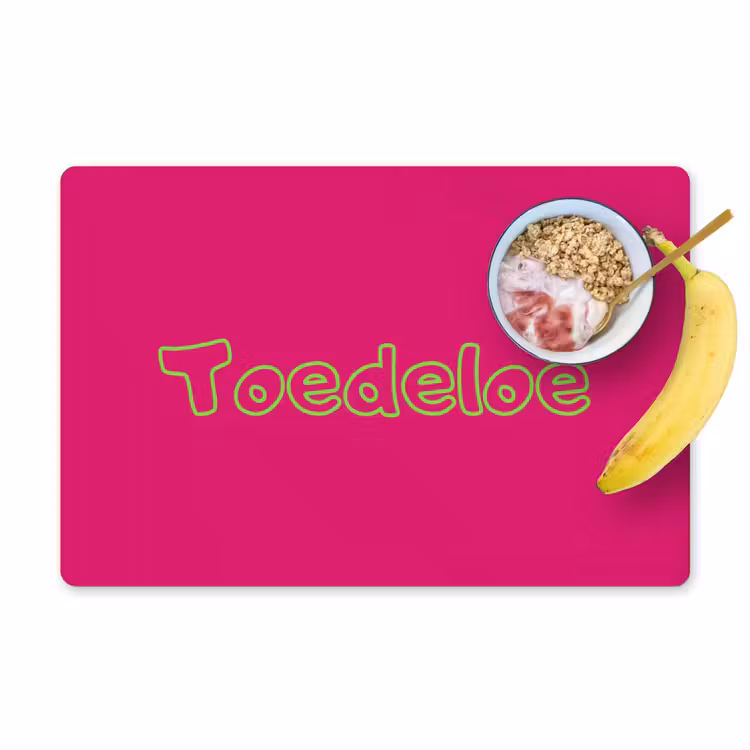 Set de table - Toedeloe - Vert - Rose — 1