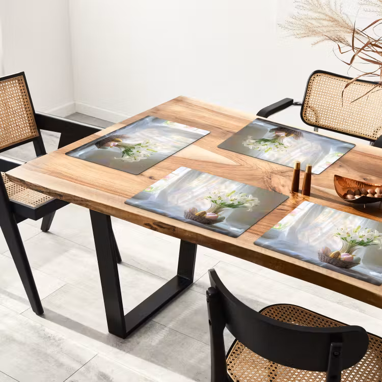 Set de table - Vase - Oeufs - Fleurs — 3