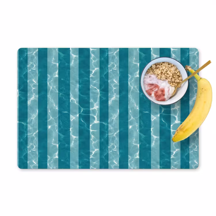 Set de table - Piscine - Rayures - Vert — 1