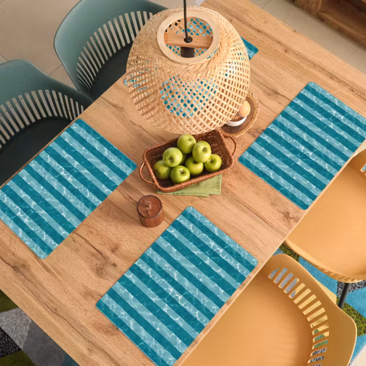 Set de table - Piscine - Rayures - Vert — 4