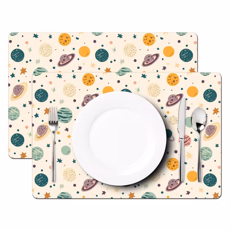 Set de table - Planètes - Rétro - Coloré — 2