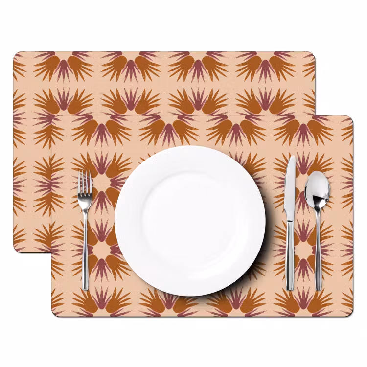 Set de table - Ornement - Motif - Ocre — 2
