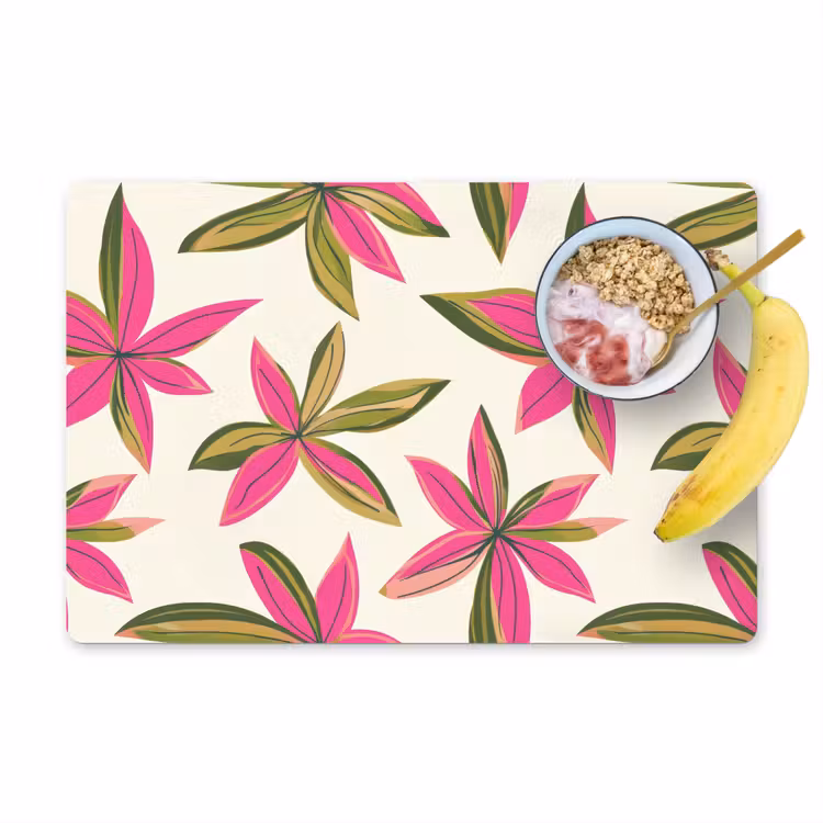 Set de table - Tropical - Fleur - Rose — 1