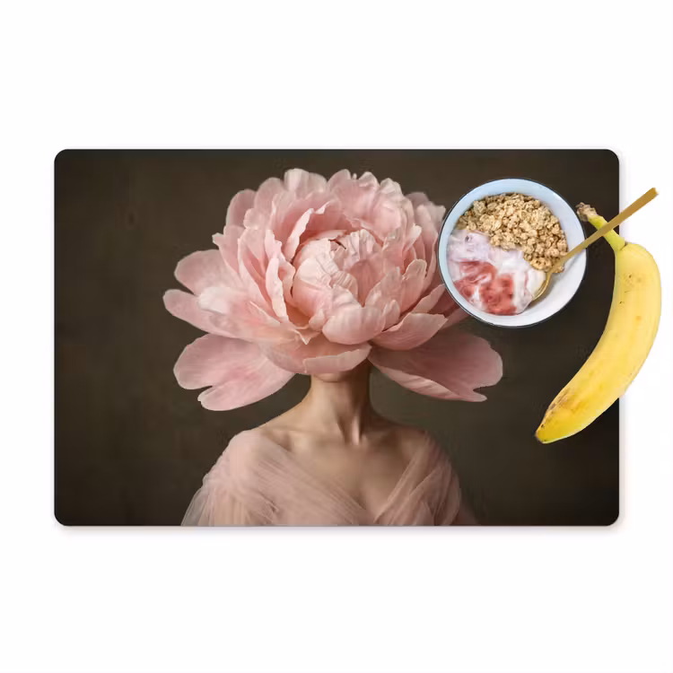 Set de table - Visage - Rose - Rose — 1