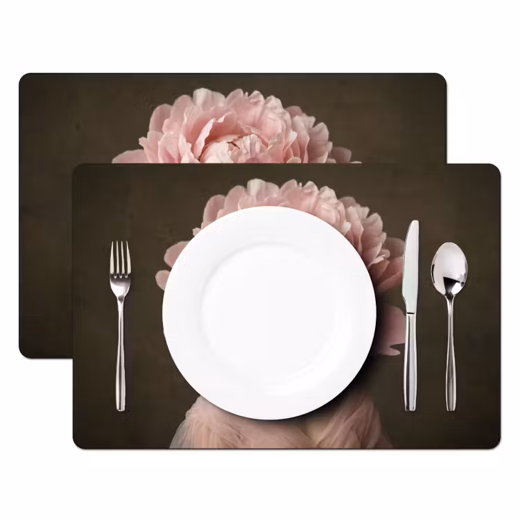 Set de table - Visage - Rose - Rose — 2