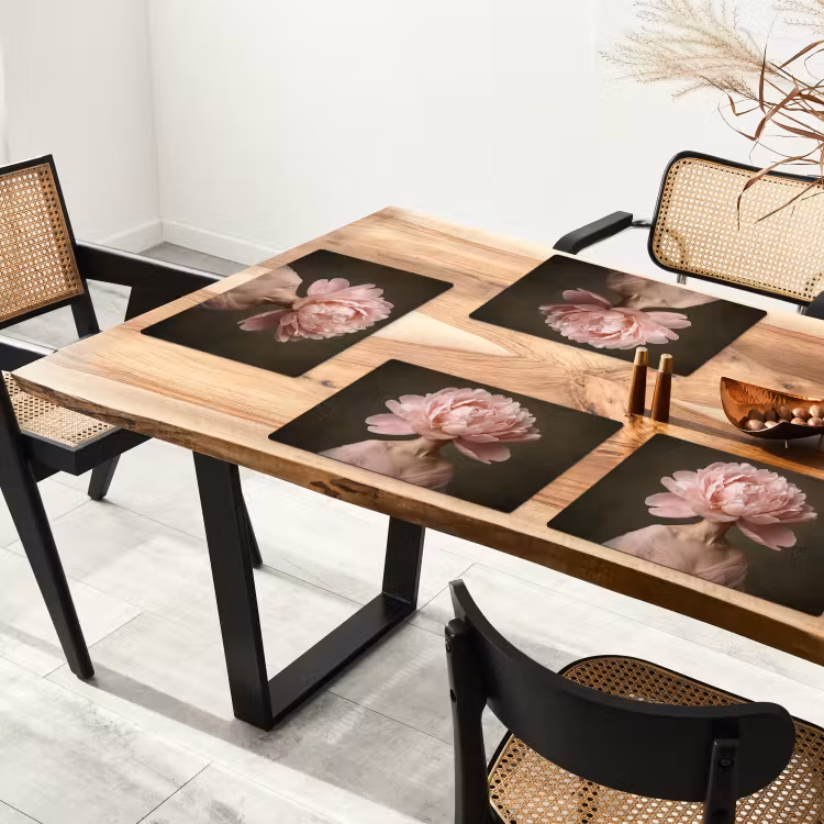 Set de table - Visage - Rose - Rose — 3