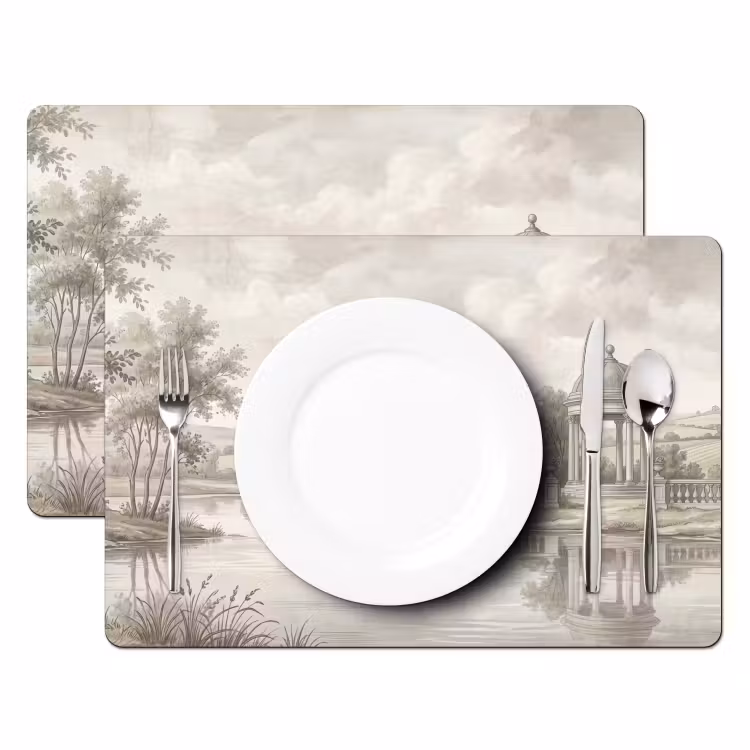 Set de table - Paysage - Eau - Nature - Sépia — 2