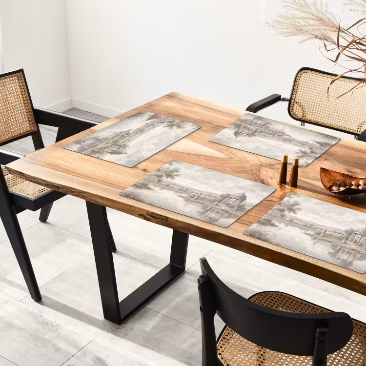 Set de table - Paysage - Eau - Nature - Sépia — 3