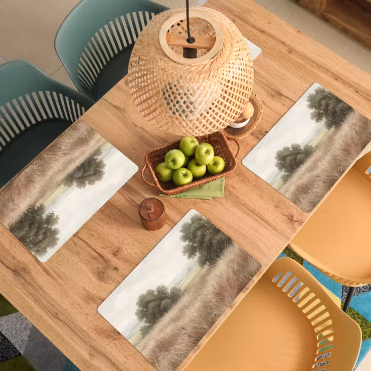 Set de table - Paysage - Minimaliste - Beige — 4