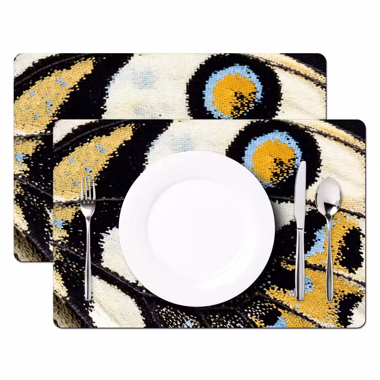 Set de table - Papillon - Aile - Jaune — 2