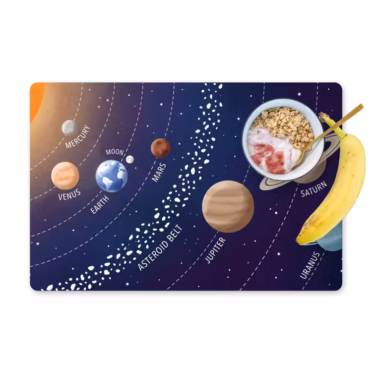 Set de table - Système planétaire - Espace - Illustration — 1