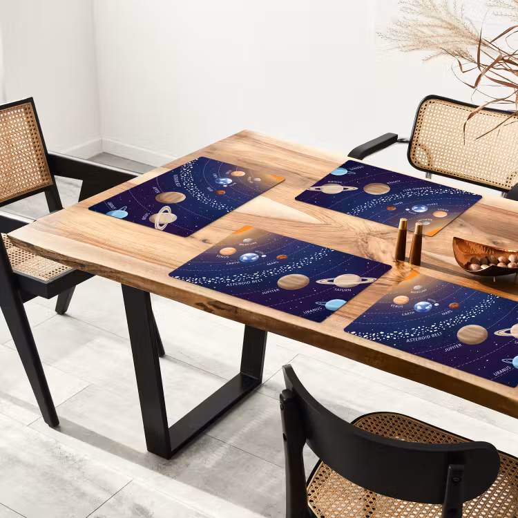 Set de table - Système planétaire - Espace - Illustration — 3