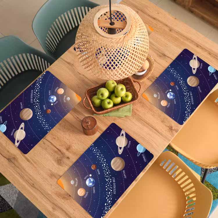 Set de table - Système planétaire - Espace - Illustration — 4
