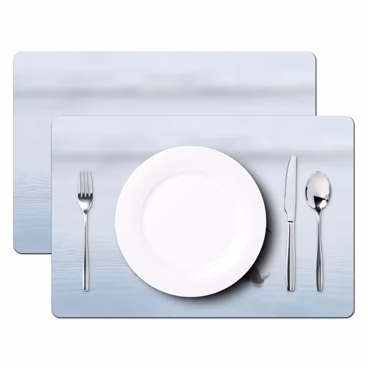 Set de table - Oiseaux - Eau - Gris — 2