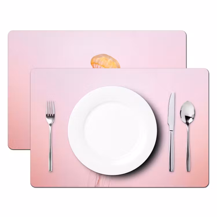 Set de table - Orné - Méduse - Rose — 2