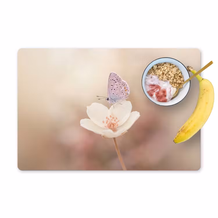 Set de table - Papillon - Fleur - Bleu — 1