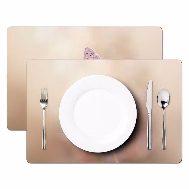 Set de table - Papillon - Fleur - Bleu — 2