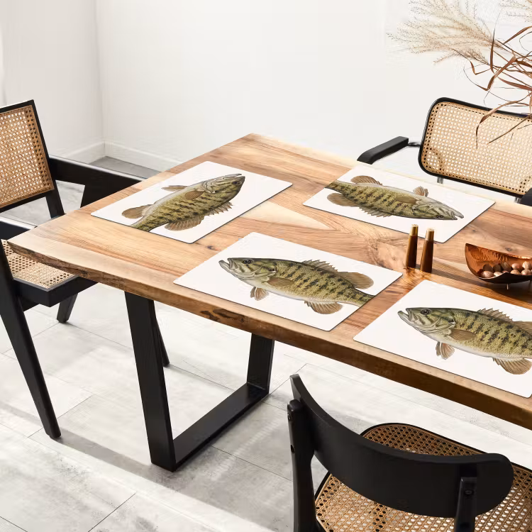 Set de table - Poisson - Nature - Vintage — 3