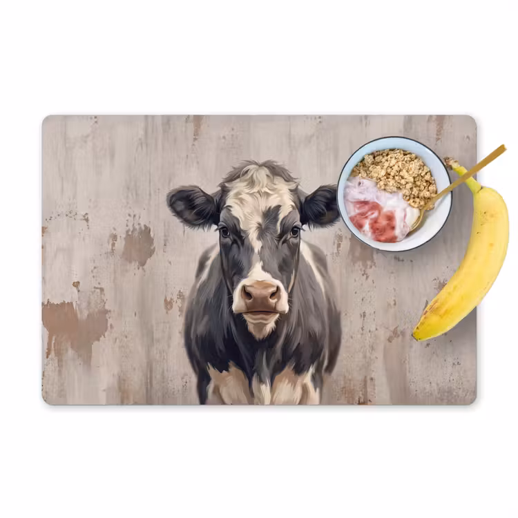 Set de table - Vache - Portrait - Animaux - Moderne — 1