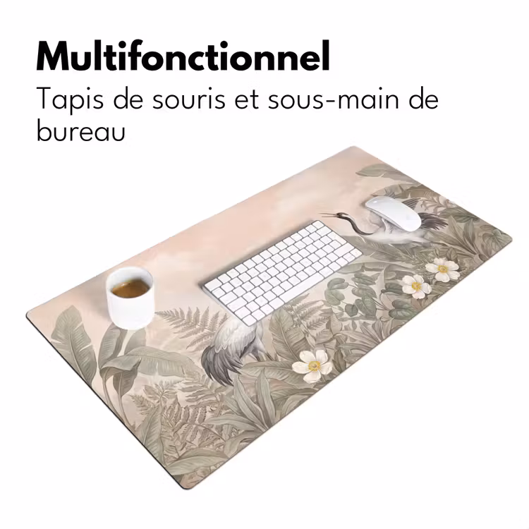 Sous main bureau - Grue - Nature - Rose — 7
