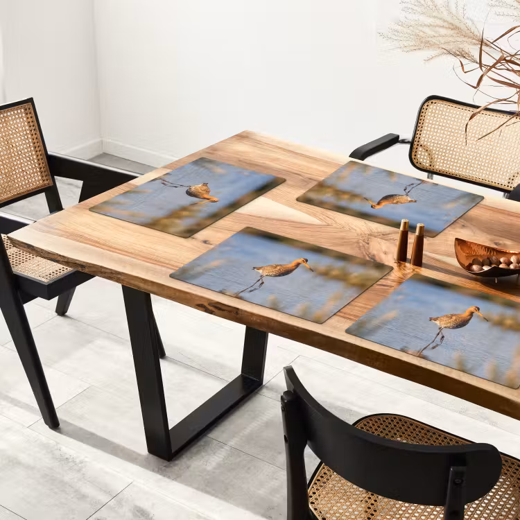 Set de table - Oiseau - Échasse - Eau - Nature — 3