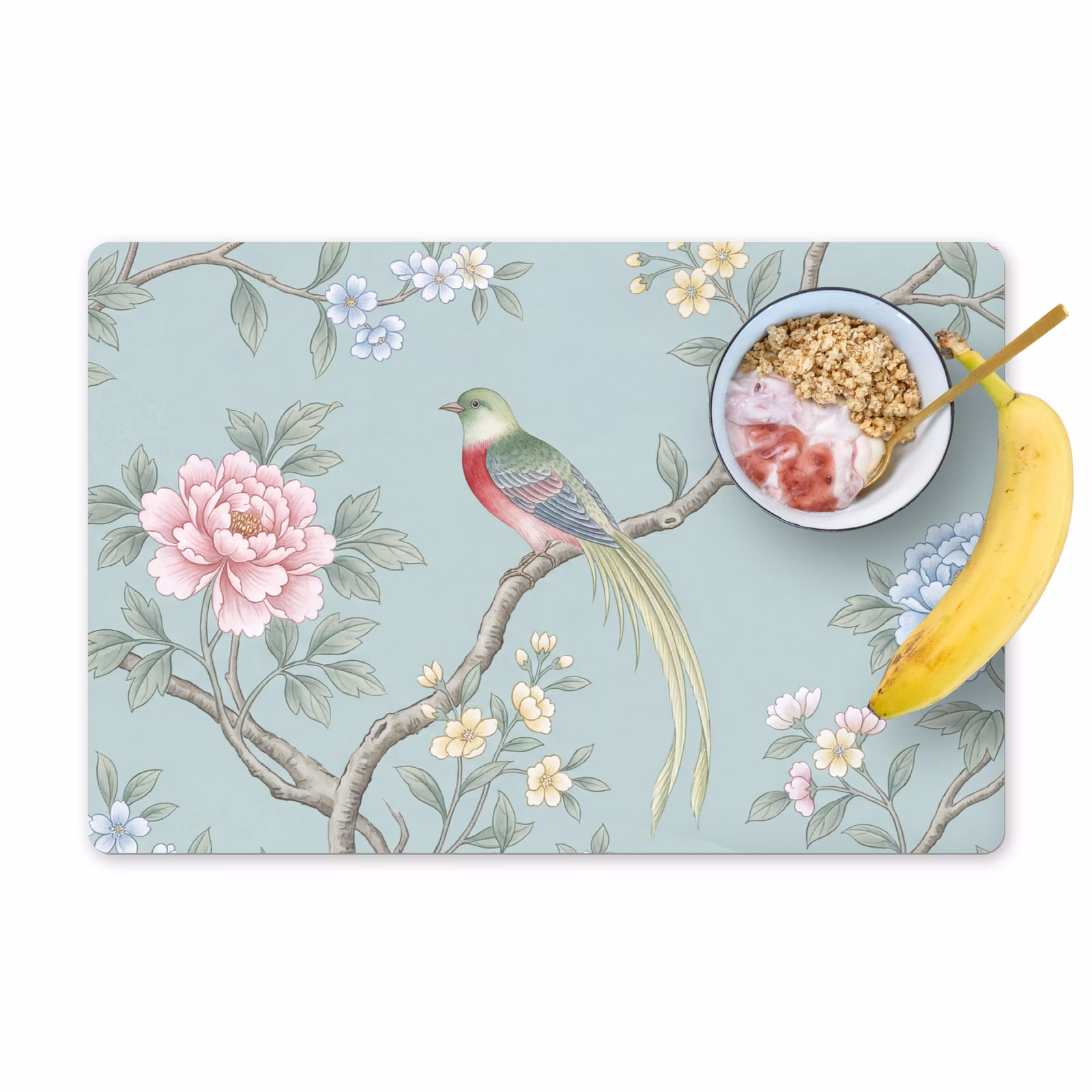 Set de table - Oiseau - Fleurs - Coloré — 1