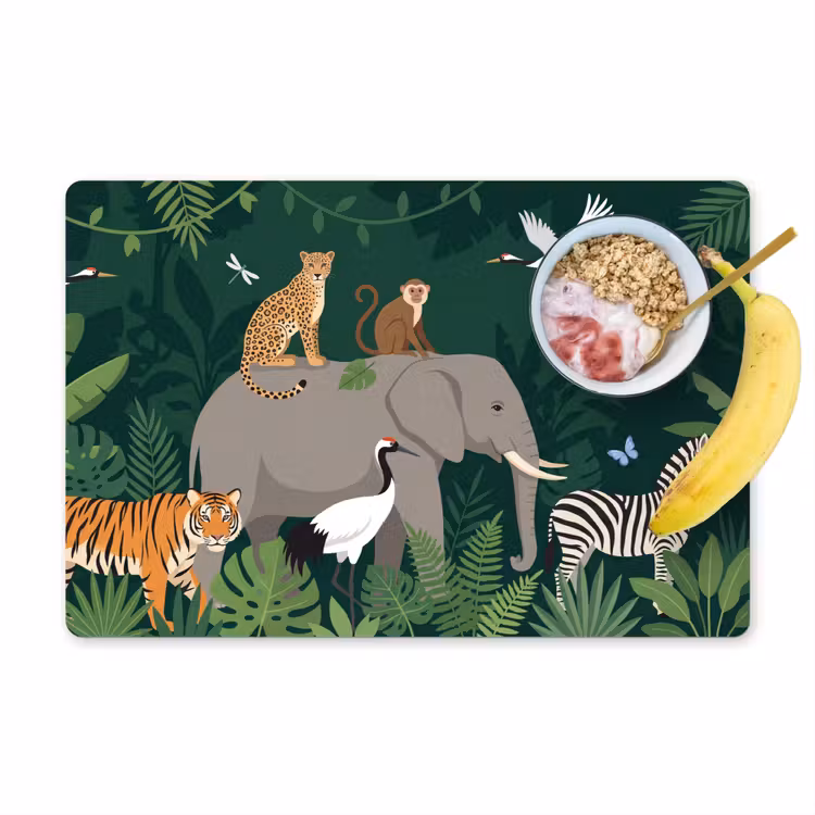 Set de table - Tropical - Jungle - Vert — 1