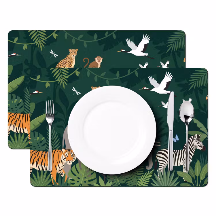 Set de table - Tropical - Jungle - Vert — 2