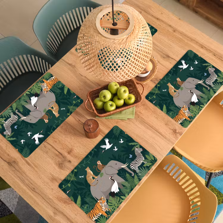 Set de table - Tropical - Jungle - Vert — 4
