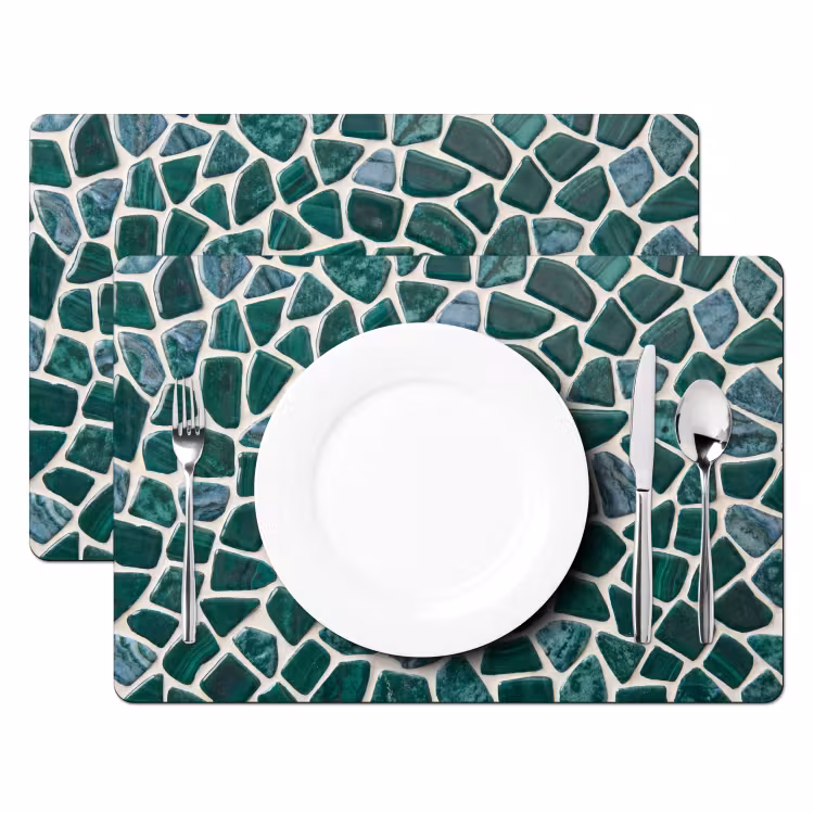 Set de table - Texture - Pierre - Vert - Abstrait - Motif — 2