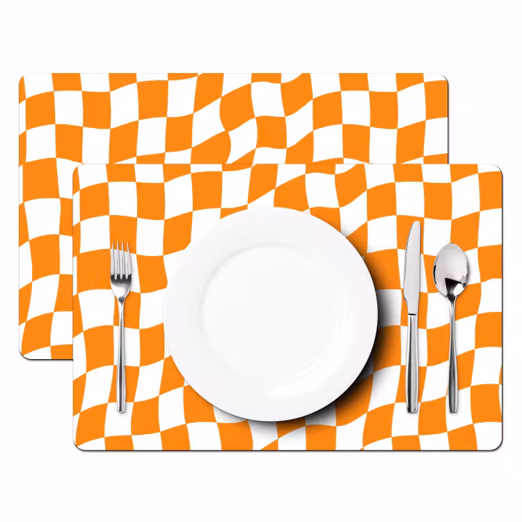 Set de table - Ondulé - Motif - Orange — 2