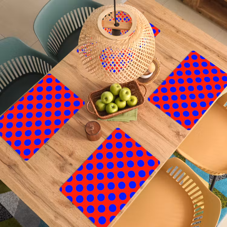 Set de table - Points - Classique - Rouge — 4
