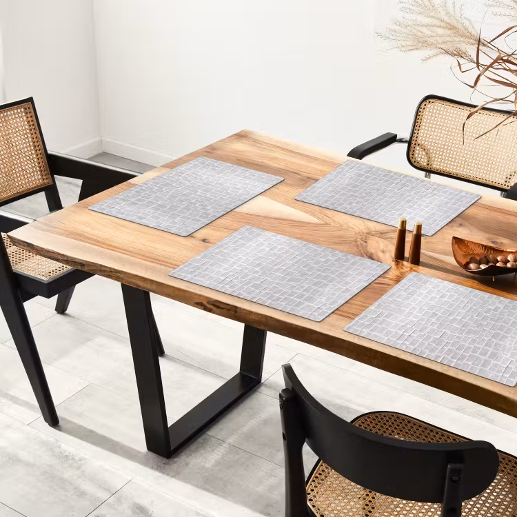 Set de table - Papier - Superposition - Texture - Moderne - Blanc — 3