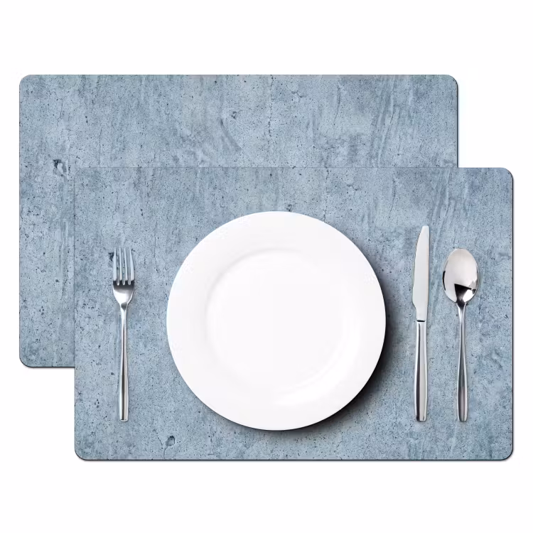 Set de table - Surface - Brute - Abstraite - Moderne - Grise — 2