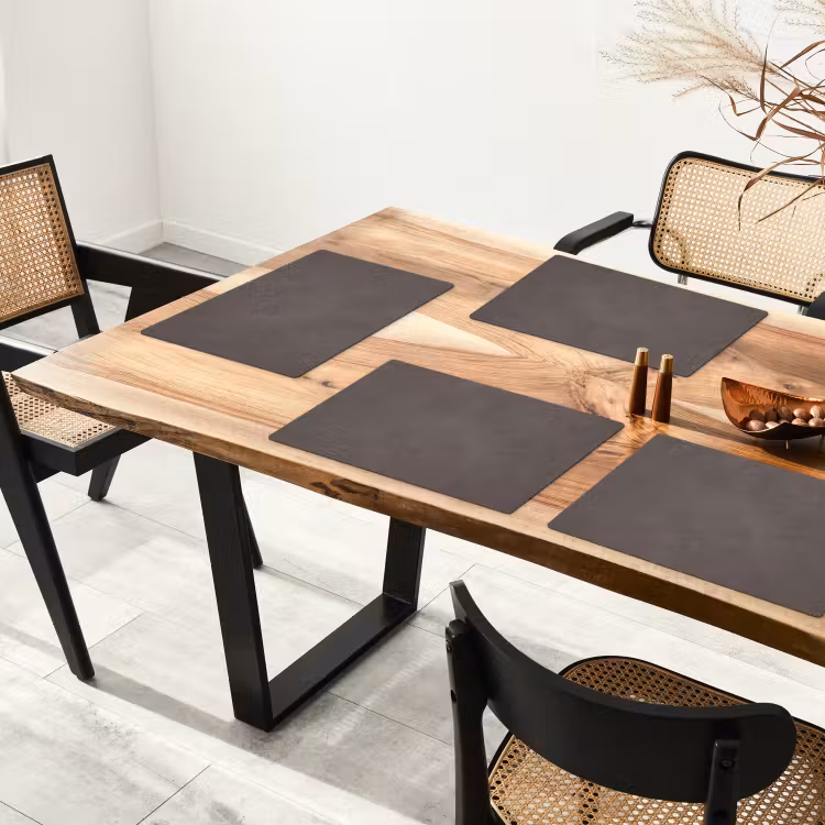 Set de table - Texture - Gris - Moderne - Abstrait - Surface — 3