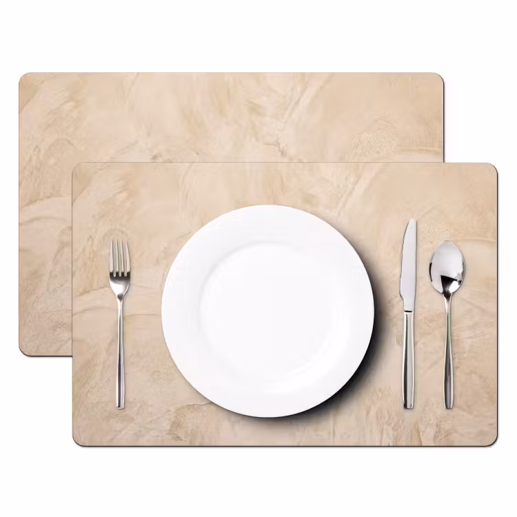 Set de table - Texture - Motif - Abstrait - Moderne - Beige — 2