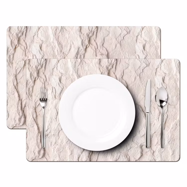 Set de table - Roche - Structure - Nature - Beige - Abstrait — 2