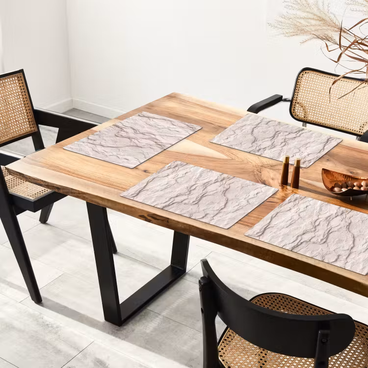 Set de table - Roche - Structure - Nature - Beige - Abstrait — 3