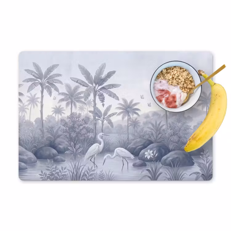 Set de table - Oiseau - Eau - Tropical - Nature - Bleu — 1