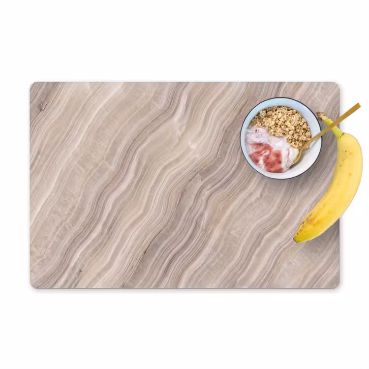 Set de table - Texture - Ondulé - Abstrait - Moderne - Beige — 1