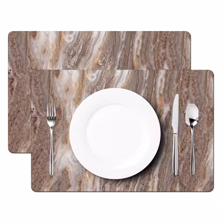 Set de table - Texture - Pierre - Abstrait - Beige — 2