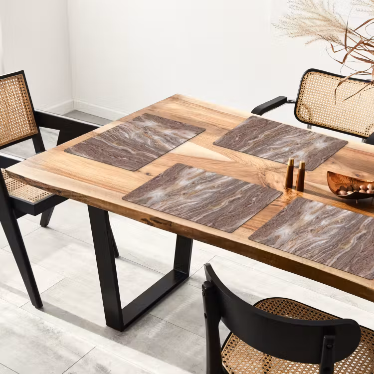 Set de table - Texture - Pierre - Abstrait - Beige — 3