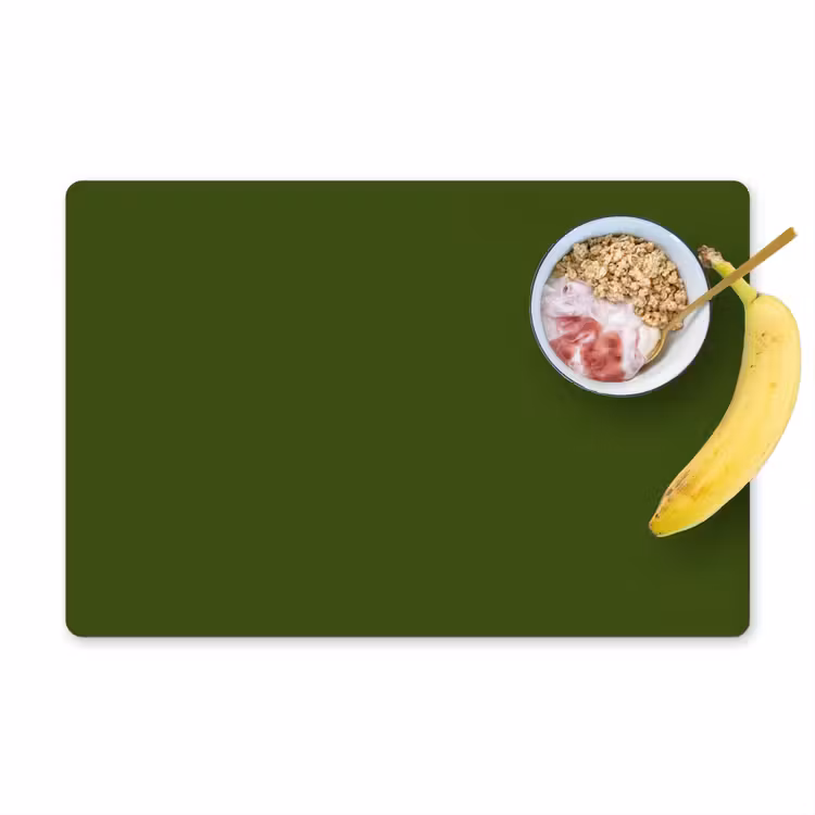 Set de table - Olive - Gris terne - Vert — 1