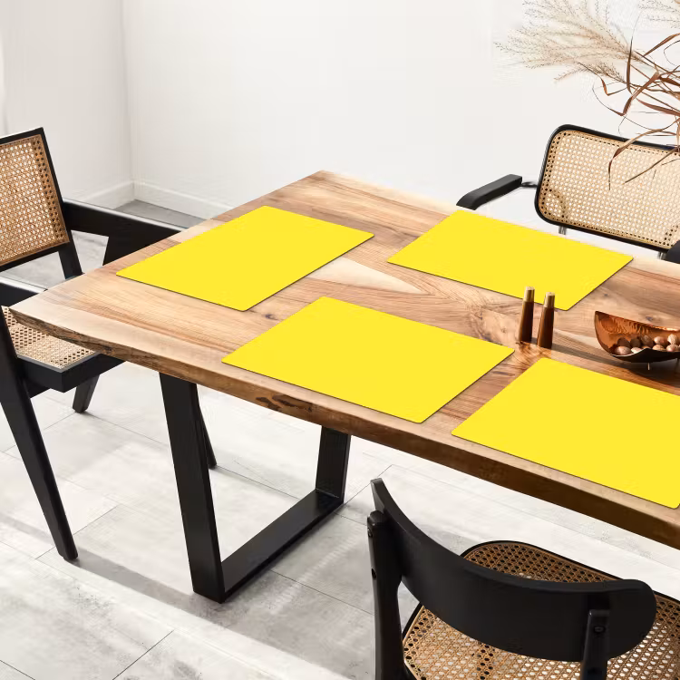 Set de table - Soft - Crème anglaise - Jaune — 3